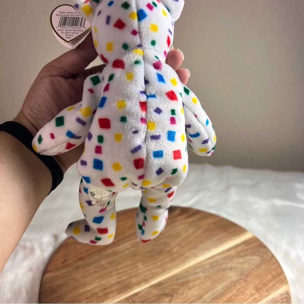 Vintage TY 2K Confetti Beanie Baby - Picture 4 of 11